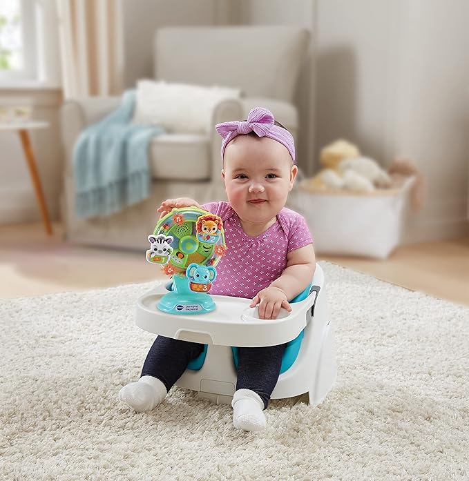 VTech 80-165962 Baby Animal Fun Ferris Wheel Activity-Center - Interactive Toy - 3 Flashing Keys - 6 to 36 Months