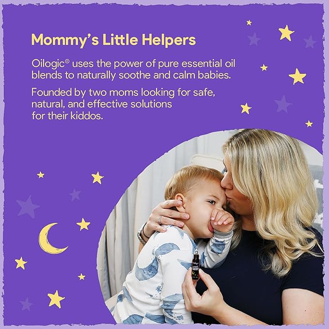 Oilogic Slumber & Sleep Baby Lotion - Gentle Calming Cream with 100% Pure Essential Oils for Smooth & Moisturized Skin - Pediatrician-Tested, Safe for Babies & Toddlers Baby Essentials Skincare