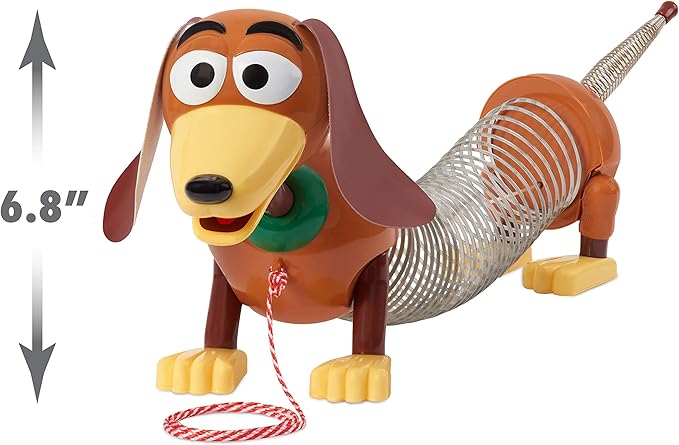 Disney and Pixar Toy Story Slinky Dog Pull Toy, Walking Spring Dog Toy, Classic Stretch Toy for Toddlers, Preschool Kids Toys Ages 18 Months and Up, Basket Stuffers by Just Play