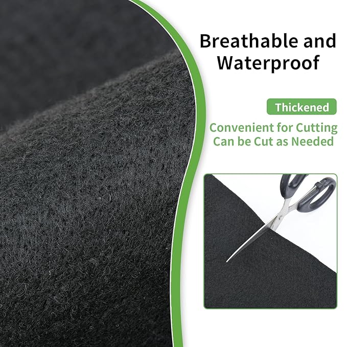 Outdoor Playhouse Mat, 71'' x 55'' Extra Large Non Slip Felt Play Mat with Waterproof Backing, Soft Durable Activity Rug for Kids Playhouse Floor, Indoor Outdoor Use, Portable & Washable (Black)