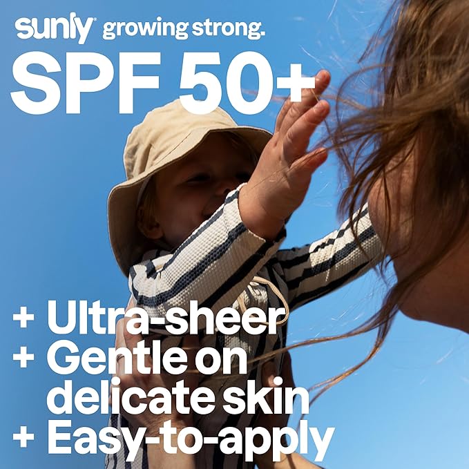 ATTITUDE Sensitive Skin Baby Mineral Sunscreen SPF 50, Broad Spectrum Zinc Oxide, EWG Verified, Mineral-Based, Non-Nano, Lightweight Cream for Face & Body, Unscented, 3 Oz