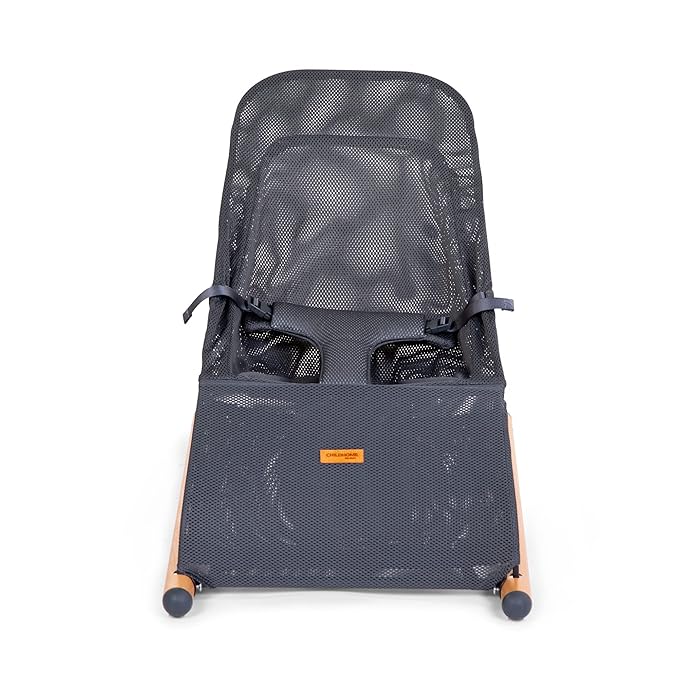 Childhome Evolux Baby Bouncer Mesh Fabric Seat Cover, Baby Lounger Cover, Lightweight Breathable Mesh Fabric, Replacement Baby Bouncer Seat Cover (Anthracite)