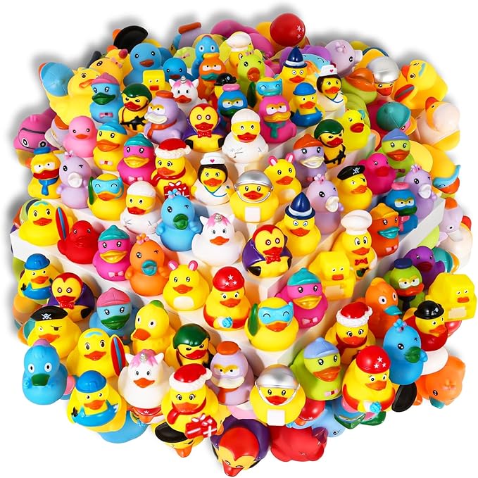 Audaisyly Rubber Ducks Bath Toy for Kids, Assortment Duckies for Jeep Ducking Pool Floater Ducky Bathtub Beach Toys, Party Favors Birthday