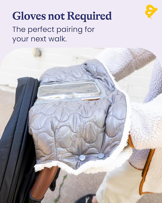 GoldBug Stroller Muff - Baby Essentials for Fall & Winter - Warm Mitten Stroller Accessory