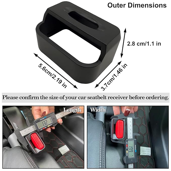 Car Seatbelt Buckle Guard, Child Seat Belt Lock Seatbelt Buckle Cover Seat Belt Lock Cover, Buckle Guard for Kids/Special Needs, 2-Pack Fit Most Car (Expect Truck)