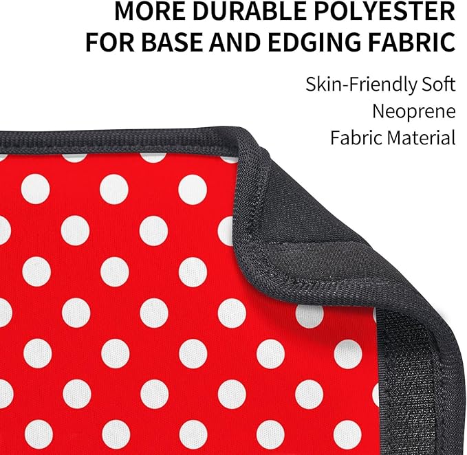 Red White Polka Dot Seat Belt Cover Fits Cars Trucks SUV Sedans Air Permeability Car Seatbelt Strap Cover, Auto Interior Accessories Protector