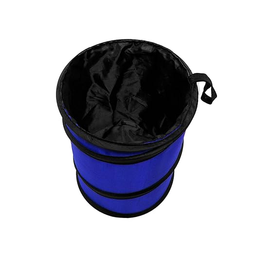 FH Group FH1120 Collapsible Trash Can (Blue) Small with Gift - Universal for Cars Trucks and SUVs