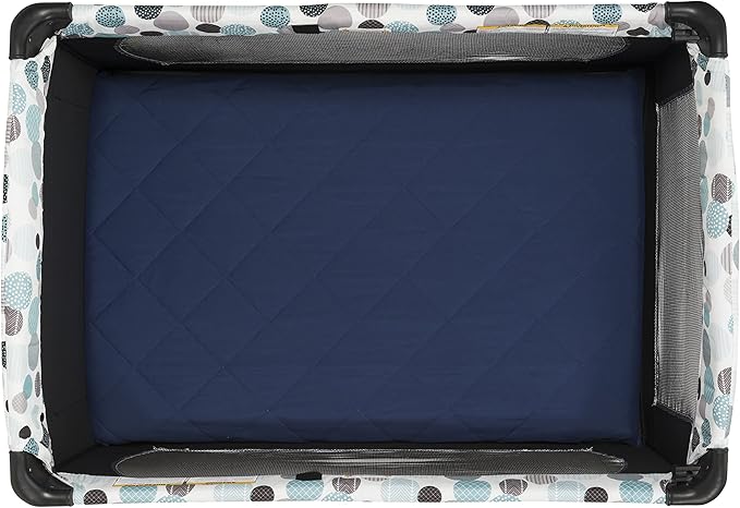 Dark Navy Blue Pack n Play Quilted Mattress Sheet Ultra-Soft, Comfortable Portable Crib Mattress Sheet for Baby Boys; Playpen or Mini Crib Fitted Sheet with Quilted Top