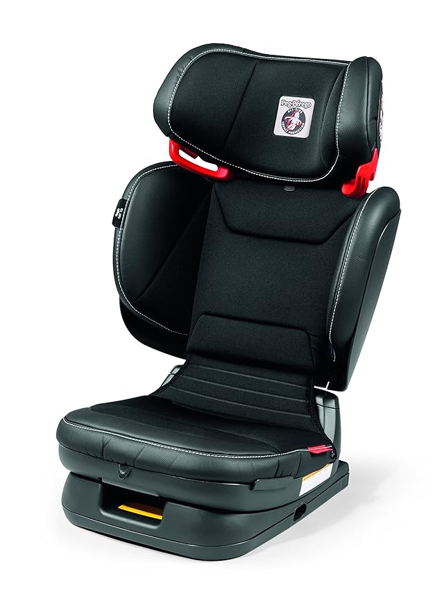 Peg Perego Viaggio Flex 120 - Booster Car Seat - for Children from 40 to 120 lbs - Made in Italy - Licorice (Black) & Viaggio Shuttle - Booster Car Seat - for Children from 40 to 120 lbs