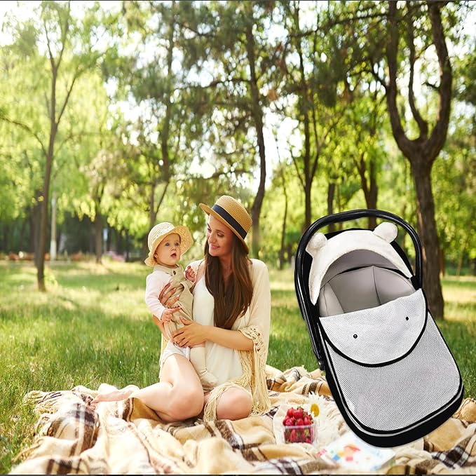 Car Seat Cover for Babies,Winter Baby Car Seat Cover for Boys & Girls-Keeps Babies Warm and Cozy,2 in 1Universal Carseat Cover Fit for All Season