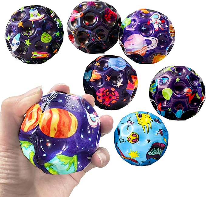 Tendry Extreme High Bouncing Ball Moon Shape for Kids of All Ages, Improve Hand-Eye Coordination, Easy to Grip and Catch by Athletes as a Sport Training Balls