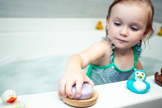 Relaxcation MADE IN USA LAVENDER & CHAMOMILE BABY Soap Bar for KIDS with Lavender Essential Oils, Organic Chamomile Water, and Shea Butter - Naturally Cold Processed in the USA