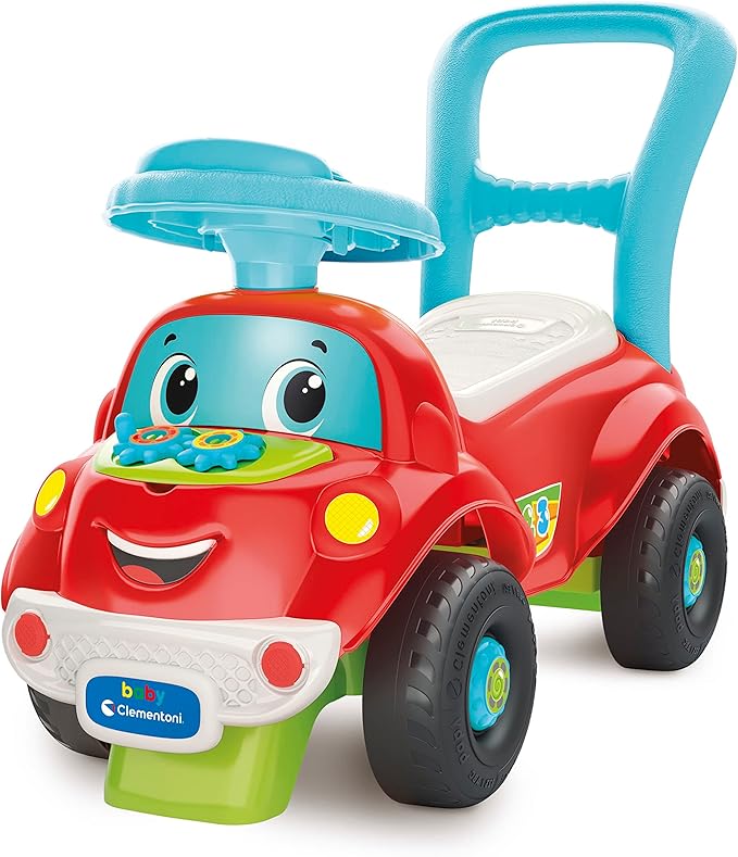 Clementoni - 17747 - Nicolò Go Go 3 in 1 - Ride-on Machine, Talking Educational Electronics, First Steps, Lights and Sounds, Children's Game 1 Year Old - Made in Italy