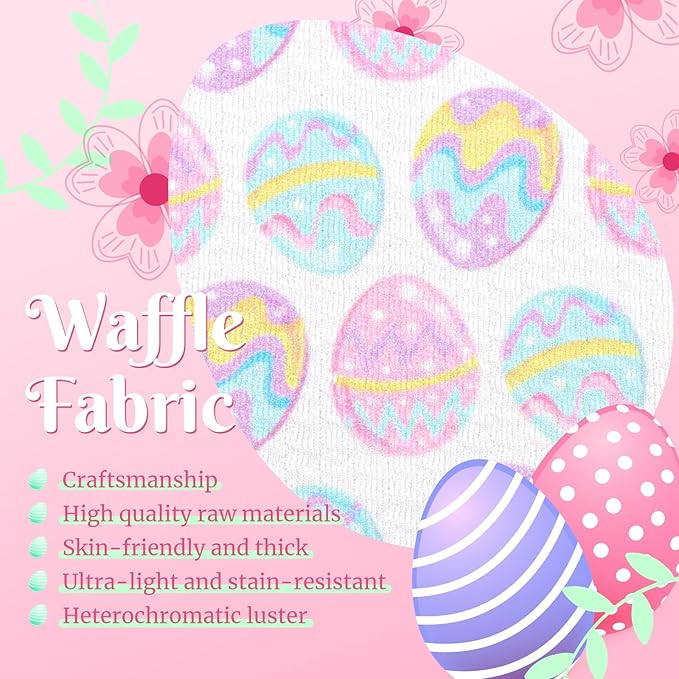 6” Easter Baby Bows Rabbit Egg Bows for Girls Newborn Easter Bunny Ears Hairbands Elastic Nylon Bows Headbands Easter Hair Accessories Pink White Blue