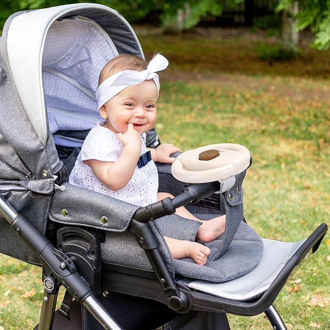 Accmor Stroller Steering Wheel Toy, Simulated Steering Wheel for Stroller Shopping Carts Cart Universal Detachable Pretend Driving Funny Toy Attachment