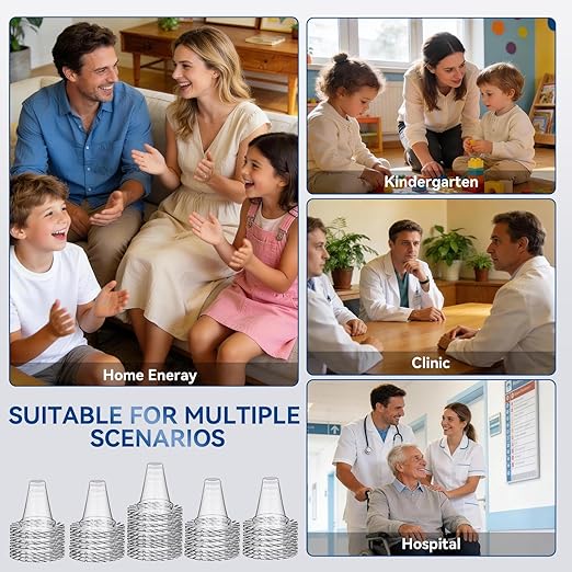Berrcom 100-Pack Disposable Ear Thermometer Probe Covers, BPA-Free Lens Filters & Refill Caps Compatible with Digital Ear Thermometer Models