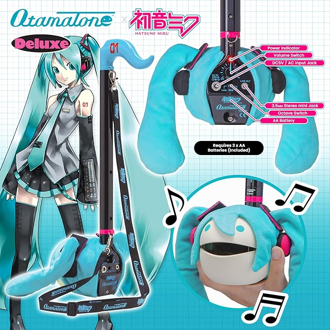 Otamatone Unicorn + Miku Electronic Musical Instrument Portable Synthesizer Collector's Set Deluxe + Regular 2 Pc Set