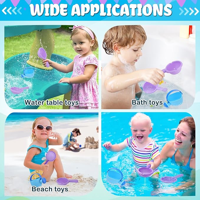 Small Soft Bath Toys for Toddlers 1-3 - Super Easy to Clean Water Table Toys Baby Tub Swimming Pool Toy Fun Tactile Training Newborn Gifts, 3Packs (Blue)
