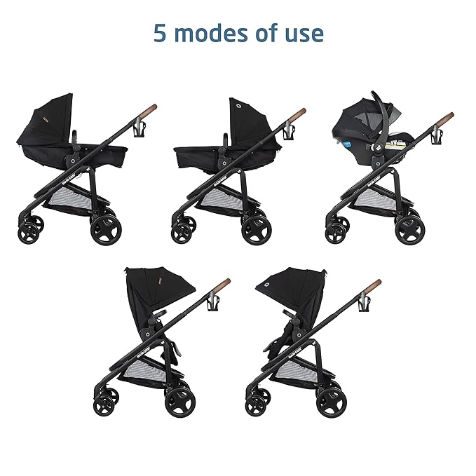 Maxi-Cosi Tayla™ Max Travel System, Baby Stroller and Car Seat Combo, Car Seat Stroller Combo, Onyx Wonder