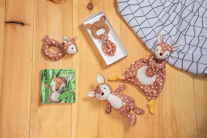 Mary Meyer Teething Toys Leika Silicone Baby Teether for Babies 0-12 Months, 9-Inches, Little Fawn