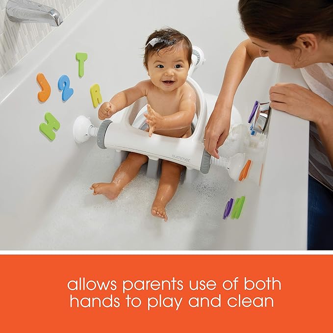 Summer Infant My Bath Seat Soft Support, Gray