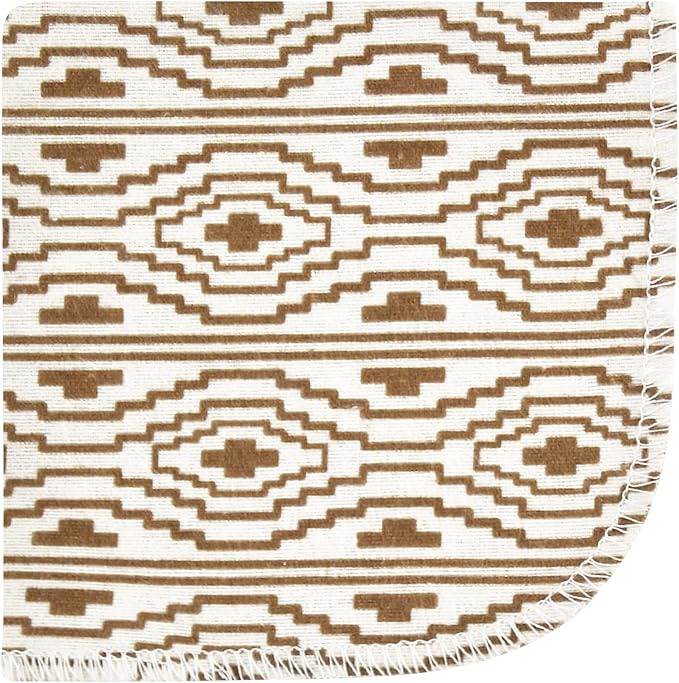 Hudson Baby Unisex Baby Flannel Cotton Washcloths, Wild Buffalo 12 Pack, One Size