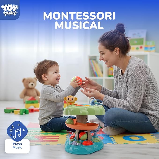 TOY Life Montessori Toy for 1 Year Old Boy Girl Gift, Musical Tree House Toddlers Educational Learning Toy for 1-2 Boys Girls, First 1st Birthday Gifts for Baby 6-12 12-18 Month, Toddler Toys 1-2