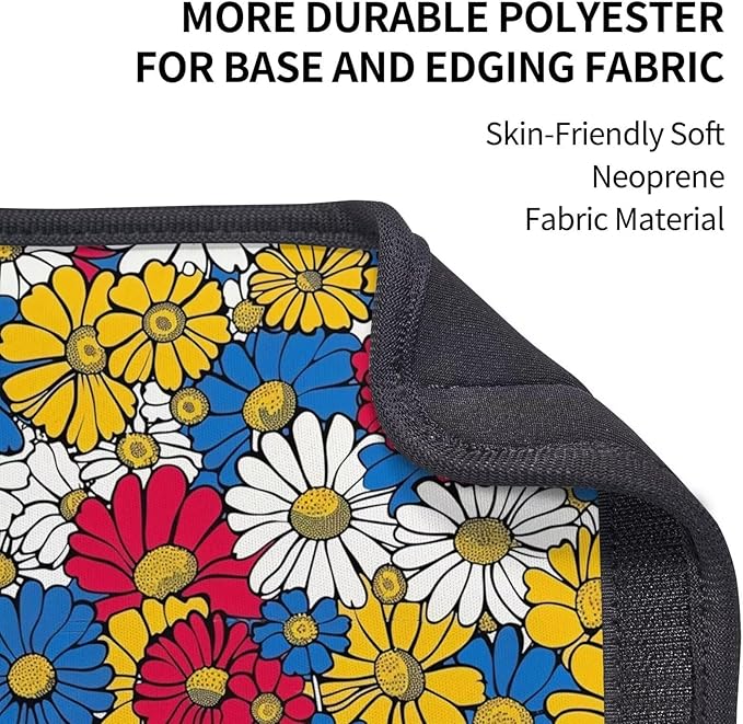 2PCS Car Seat Belt Cover Bohemia Mandala Floral Soft Shoulder Strap Covers Harness Pads Boho Vintage Flowers Safety Seatbelt Hippie Daisy Comfort Driving Cushion for Car, SUV,Truck