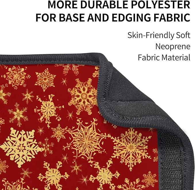 Auto Seat Belt Pads Christmas Golden Snowflake Sweat Absorption Shoulder Strap Cover, Pack of 2, for Womens Mens Adults