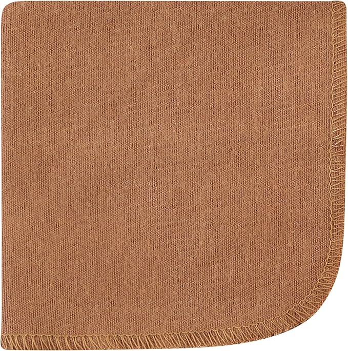 Hudson Baby Unisex Baby Flannel Cotton Washcloths, Cowboy 10 Pack, One Size