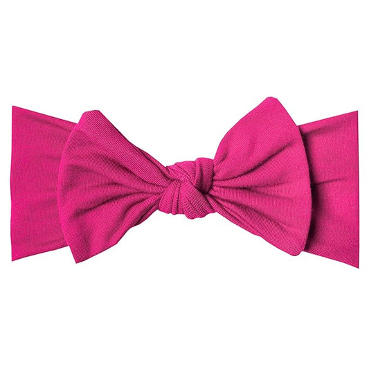 Copper Pearl Baby Stretchy Soft Knit Headband Bow Berry