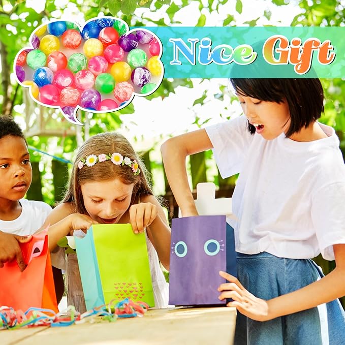Sumind 100 Pcs Kids Small Bouncy Balls in Bulk Rubber High Bouncing Balls for Baby Toddler Birthday Party Favors Gift Game Prizes Vending Machines Fillers Outdoor Activities (0.98 Inch)