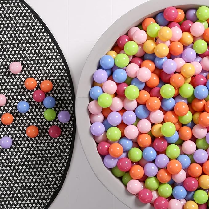 GOGOSO Ball Pit Balls for Toddlers Dogs Baby Boys Girls 2.2Inch Plasticball Toys for Kid Play Tent Birthday Slides Party Decor 50 100 170 200 500 1000