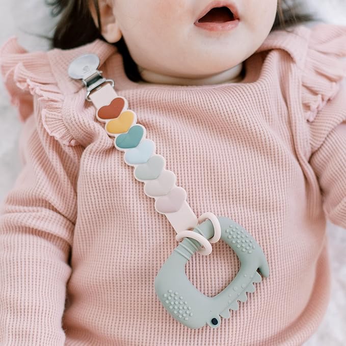 Loulou Lollipop Wild Silicone Baby Teether - Alligator Sage