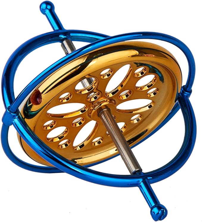 Joytech Precision Gyroscope Metal Anti-Gravity Spinning Top Balance Toy and 4.13'' (105mm) Diameter Spinning Top Base AG002-DZ06