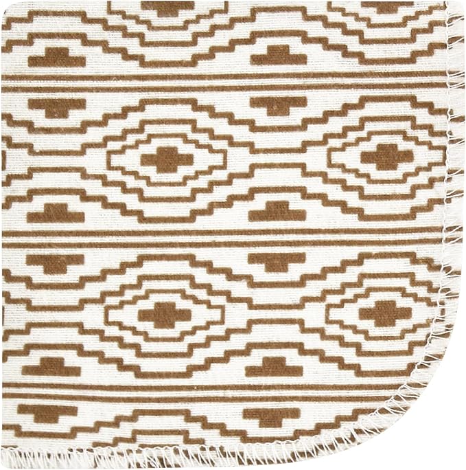 Hudson Baby Unisex Baby Flannel Cotton Washcloths, Wild Buffalo 10 Pack, One Size