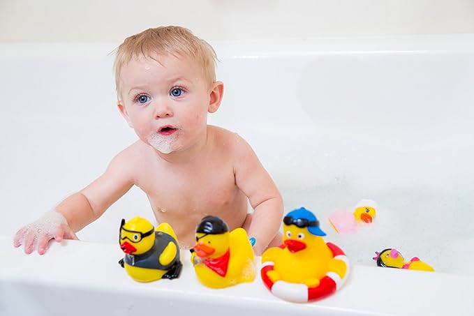 3" Pirate Rubber Duck [Sealed Hole, No Mildew] - Baby Safe Bathtub Bathing Toy