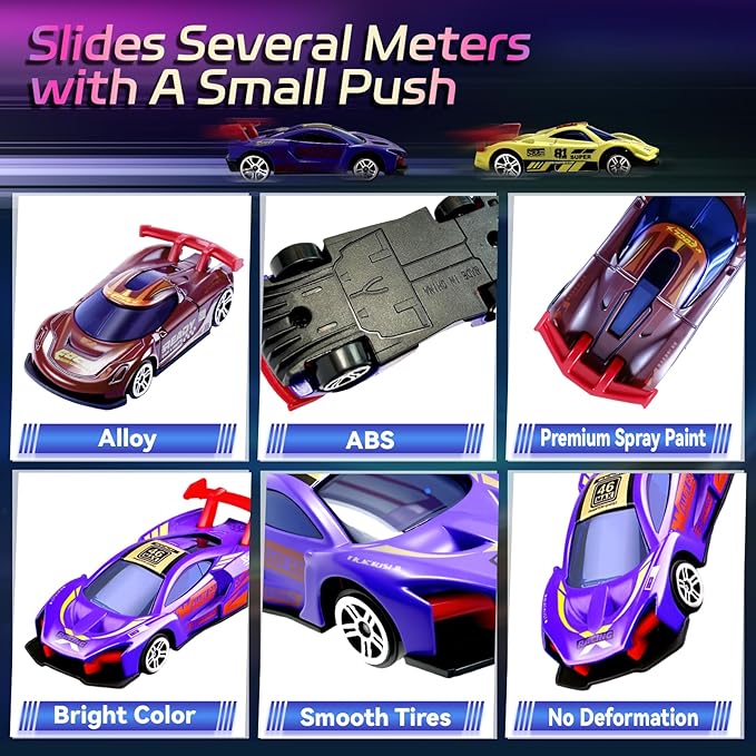Color Change Race Car Series - 6pcs Mini Color Change Sports Car Toy,Vehicle Bath Toy Set,Bathtub Water Table Toy,for Easter Fillers,Goodie Bags Fillers,Themed Party,Carnival Prize for Kids 3+