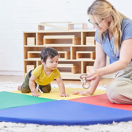 ECR4Kids SoftZone All-Around Modular Activity Play Mat, Reading Nook, Assorted, 4-Piece