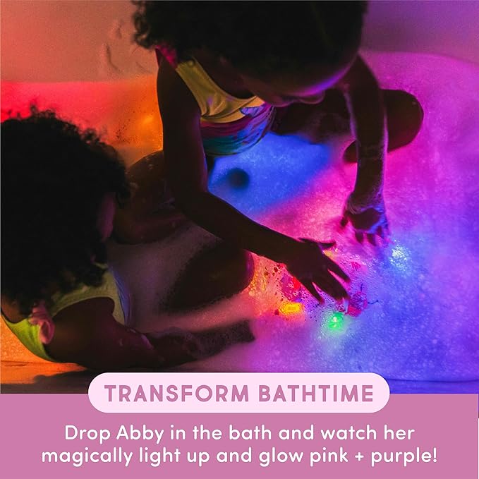 Glo Pals x Sesame Street Water-Activated Light-Up Cubes for Sensory Play (Abby Cadabby - Cubes with Character)