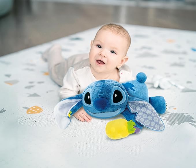 Clementoni - Stitch, My Musical Plush Toy from 12 Months, Ultra Soft to Cuddle - Lullabies + Sound Effects - Educational Games for Children