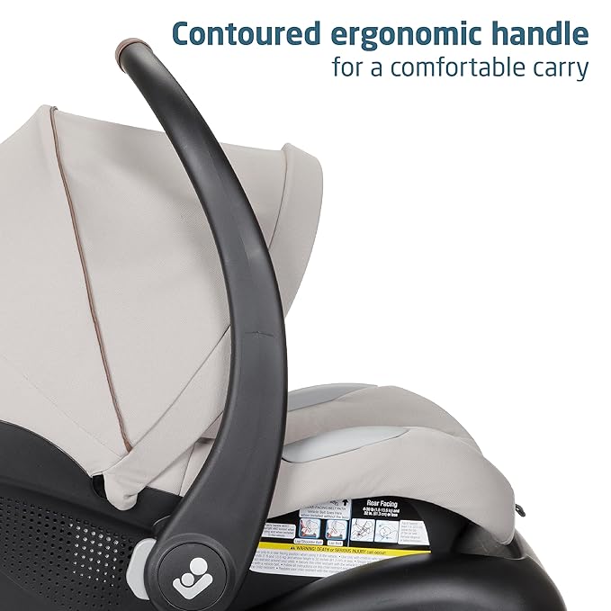 Maxi-Cosi Zelia™² Luxe 5-in-1 Modular Travel System, New Hope Tan & Mico 30 Stand-Alone Additional Infant Car Seat Base, Black, One Size