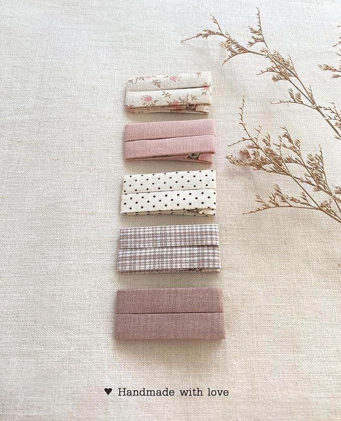 Floral Hair Bow Clips for Baby Girls, 20 Pack Boutique Snap Hairpins and Alligator Clips Set, Handmade Hair Accessories for for Toddler Kid School Age Girls Gifts by Cherssy