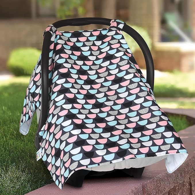 Travel Bug Full Coverage Car Seat Cover - Baby Canopy Cover - UPF 50+