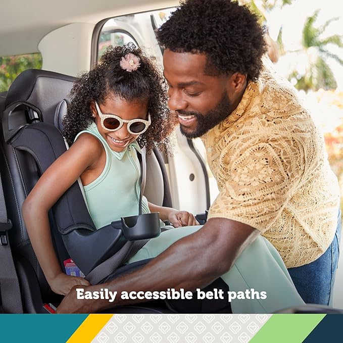 Safety 1st Grand 2‑in‑1 Booster Car Seat, Converts from High Back to Belt‑Positioning Booster, Seat for Kids 40–65 Pounds and Belt‑Positioning 40–100 Pounds, High Street