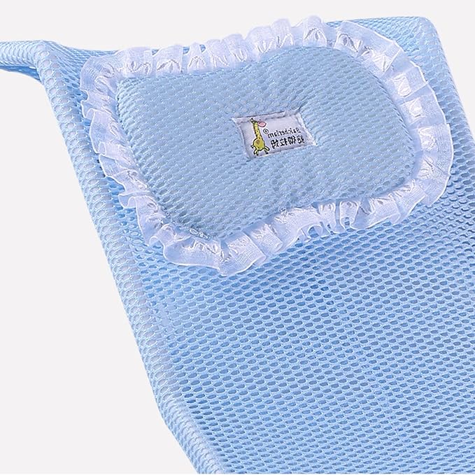 Bathroom Shower Support Seat Pad 58x28x4.2 Cm Baby Bath Support Net PP and Mesh Adjustable Antiskid Bathing Net Cushion Comfortable Soft Cushion for 0-6 Months Old Toddler Girls