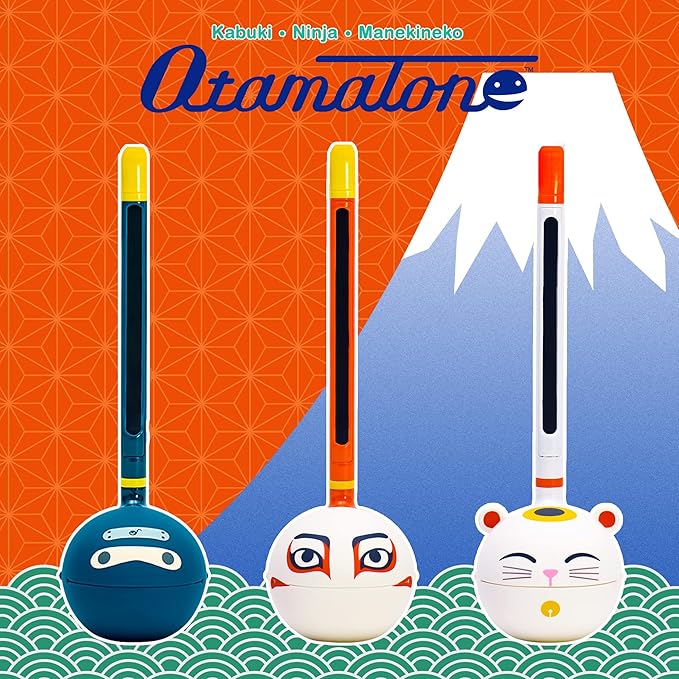 Otamatone Classic Ninja [Officially Licensed] Japanese Character Electronic Musical Instrument Portable Synthesizer from Japan Maywa Denki for Children Kids and Adults Gift