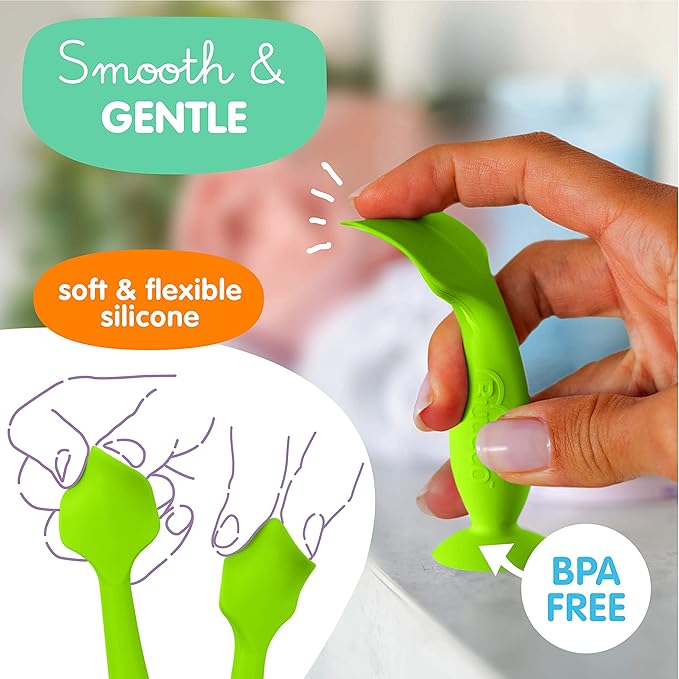 Bumco Mini Diaper Cream Spatula with Case - BPA-Free Butt Spatula Baby, Soft & Flexible Diaper Spatula, Diaper Cream Applicator, Mom-Invented Baby Must Haves, Diaper Bag Essentials, Butt Paste Spatula