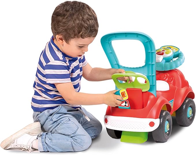 Clementoni - 17747 - Nicolò Go Go 3 in 1 - Ride-on Machine, Talking Educational Electronics, First Steps, Lights and Sounds, Children's Game 1 Year Old - Made in Italy