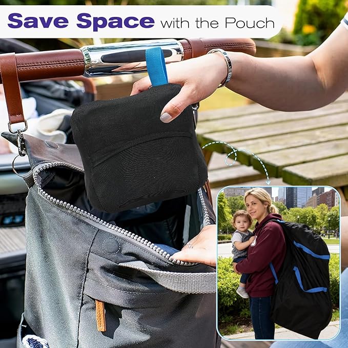 Car Seat Travel Bag for Airplane,Padded Adjustable Backpack Straps, Large Gate Check Bag for Air Travel,Heavy Duty, Water Resistant Cover Fits Infant Carrier, Booster & Standard Seats